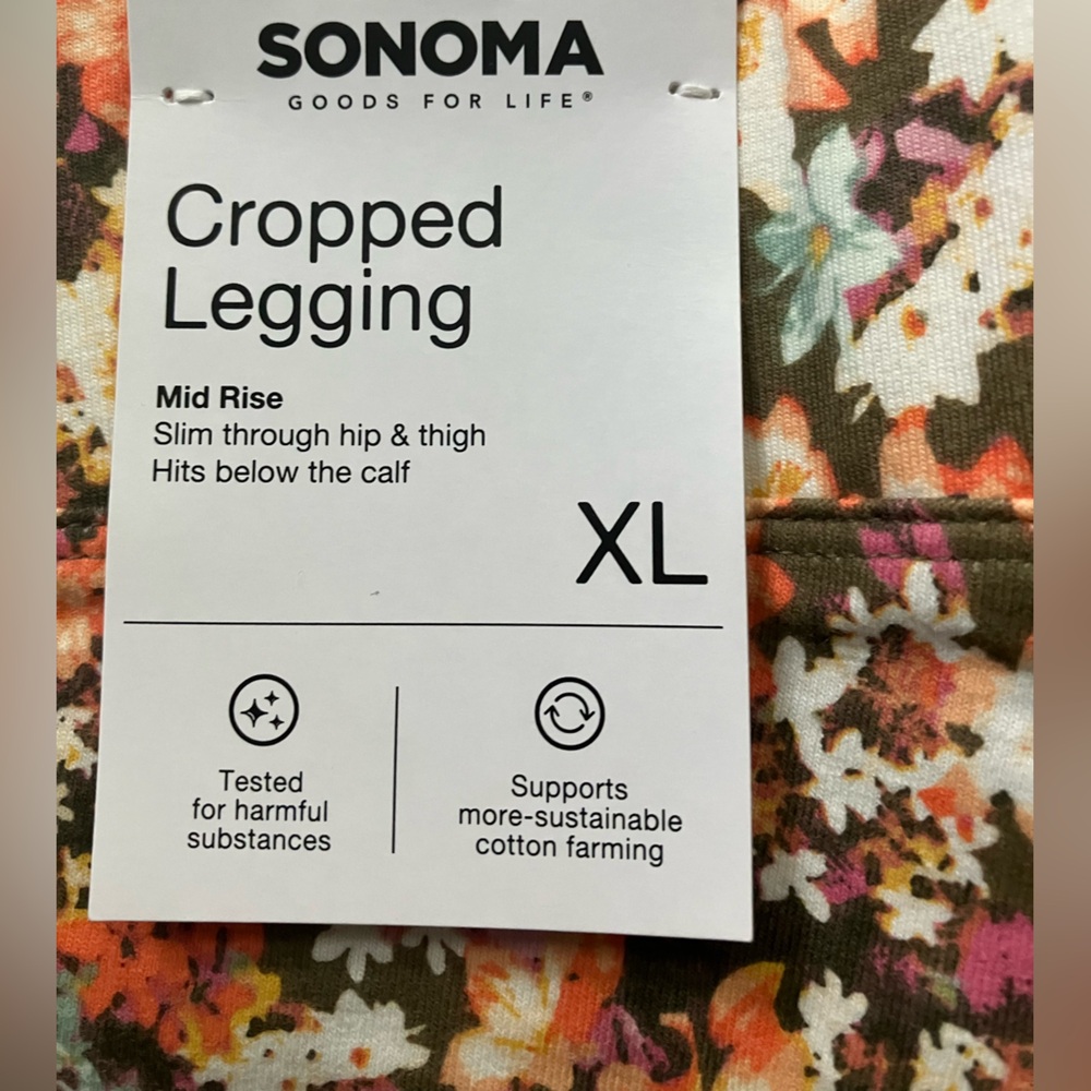 Sonoma Multicolor Floral Leggings